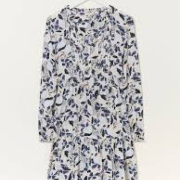 Fat Face Maye Cream Neema Batik Flowers Dress, Size 10 - Picture 1 of 9